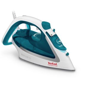Tefal EasyGliss Plus FV5718 silitysrauta Dry & Steam Durilium-pohja 2400 W turkoosi, valkoinen