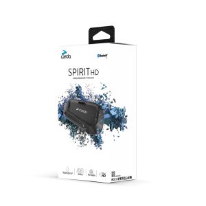 Cardo Spirit HD moottoripyörän sisäpuhelin 2 kanavaa 600 m Musta