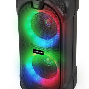 Esperanza EP157 BT FM LED RGB -kaiutin, musta 10W