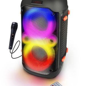 Esperanza EP156 BT FM LED RGB KARAOKE Kaiutin Musta 20W