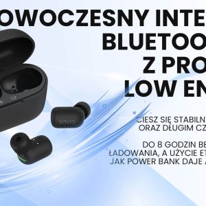 Savio TWS-09 IPX5 kuulokkeet/kuulokkeet Langaton In-ear Music Bluetooth Black