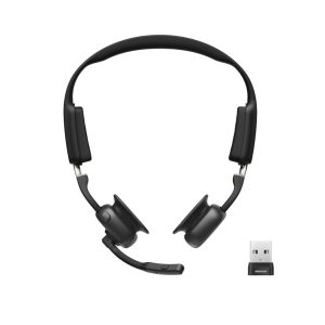 Langaton SHOKZ OpenMeet UC Bluetooth Bone Conduction -videoneuvottelukuuloke USB-A-sovittimella
