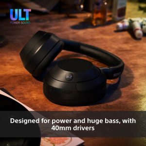 Sony ULT WEAR - Langattomat Bluetooth-kuulokkeet, joissa ULT POWER ÄÄNI, Ultimate Deep Bass, Melunvaimennus, Selkeä puhelun laatu, Jopa 30 tunnin akunkesto, IOS ja Android