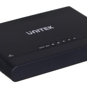 UNITEK S1222A kaapeli sukupuolenvaihtaja USB 3.2 SATA 2,5/3,5' & M.2 PCIE/NVME musta