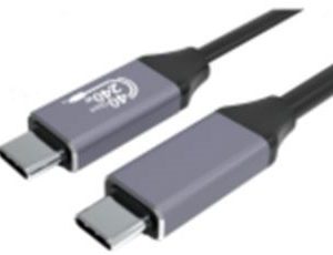 Gembird CCBP-USB4-CMCM240-1,5M Premium USB 4 Type-C -lataus- ja datakaapeli, 40 Gbps, 240 W, 1,5 m