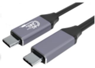 Gembird CCBP-USB4-CMCM240-1,5M Premium USB 4 Type-C -lataus- ja datakaapeli, 40 Gbps, 240 W, 1,5 m