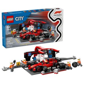 LEGO CITY 60443 F1 - Varikkopysähdys ja varikkomiehistö Ferrari-auton kanssa