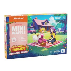 MARIOINEX Mini Waffle Farmer Rakennuspalikat Viehättävä karjatila, 112 kpl