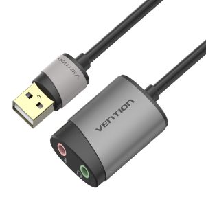 Vention USB ulkoinen äänikortti 0,15M Harmaa metallityyppi