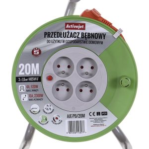 Activejet AJE-PB/20M kelan jatkojohto 20m