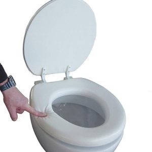 Pehmeä wc-istuin läpällä