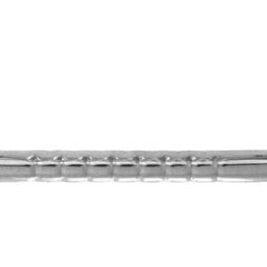 Ruostumattomasta teräksestä valmistettu aallotettu kylpyhuonekaide 30 cm