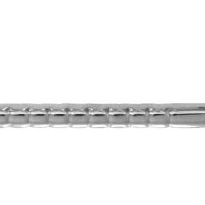 Ruostumattomasta teräksestä valmistettu aallotettu kylpyhuonekaide 40 cm