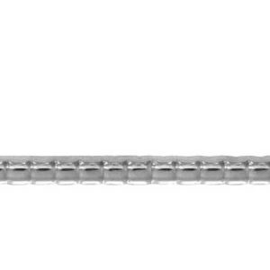 Ruostumattomasta teräksestä valmistettu aallotettu kylpyhuonekaide 80 cm