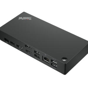 Lenovo 40AY0090EU kannettavan tietokoneen telakka/porttitoistin Kiinteä USB 3.2 Gen 1 (3.1 Gen 1) Type-C Musta