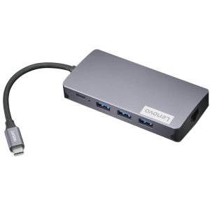 Lenovo GX91M73946 kannettavan tietokoneen telakka/porttitoistin Langallinen USB 3.2 Gen 1 (3.1 Gen 1) Type-C Grey