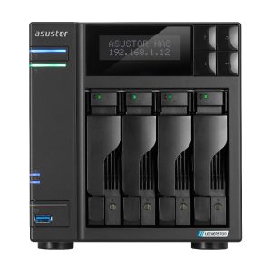 Asustor LOCKERSTOR 4 Gen2 (AS6704T) NAS Desktop Intel® Celeron® N N5105 4 Gt DDR4 0 Tt ADM Musta