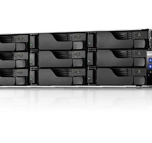 Asustor AS6512RD NAS-teline (2U) Intel Atom® C3538 8 Gt DDR4 0 TB ADM Musta