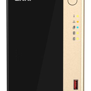 QNAP TS-264 NAS Tower Intel® Celeron® N5095 8 Gt 0 Tt QNAP QTS musta, kulta