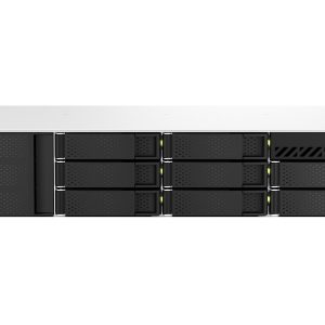 QNAP TS-873AeU-RP NAS-teline (2U) Ryzen Embedded V1500B 4 Gt DDR4 0 Tt QuTS hero Musta