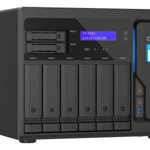QNAP TS-855X SAN Tower Intel Atom® C5125 8 Gt DDR4 0 Tt QNAP QTS Musta