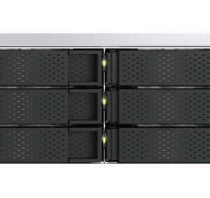 QNAP TS-H1277AXU-RP NAS-teline (2U) AMD Ryzen™ 5 16 Gt DDR5 0 TB QuTS hero musta