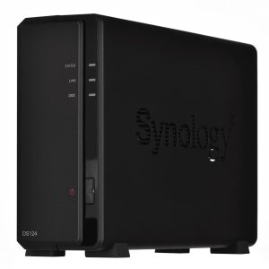 Synology DiskStation DS124 NAS/tallennuspalvelin Desktop Ethernet LAN Musta RTD1619B