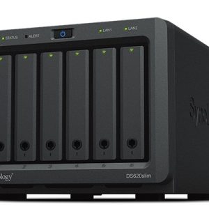 Synology DiskStation DS620SLIM NAS/tallennuspalvelin Desktop Intel® Celeron® J3355 2 Gt DDR3L DiskStation Manager Musta