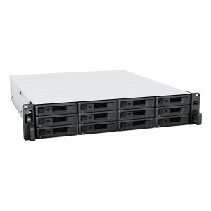 Synology RackStation RS2423RP+ NAS/tallennuspalvelinteline (2U) Ryzen Embedded V1780B 8 Gt DDR4 0 TB DiskStation Manager musta, harmaa