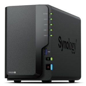 Synology DS225+ 2 Bay NAS Desktop Intel® Celeron® J4125 2 Gt DDR4 Synology DSM Black - vain Synology HDD