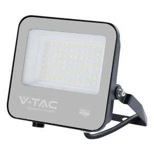 LED V-TAC 50W LED Valonheitin CREE CHIP Musta Runko Harmaa Lasi 6500K 135lm/W