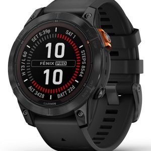 Garmin fēnix 7 Pro Solar Edition 3,3 cm (1,3") MIP 47 mm digitaalinen 260 x 260 pikseliä Kosketusnäyttö Musta, harmaa Wi-Fi GPS (satelliitti)