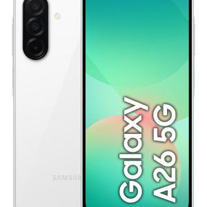 Samsung Galaxy A26 17 cm (6,7") Hybrid Dual SIM Android 15 5G USB Type-C 6 Gt 128 Gt 5000 mAh valkoinen