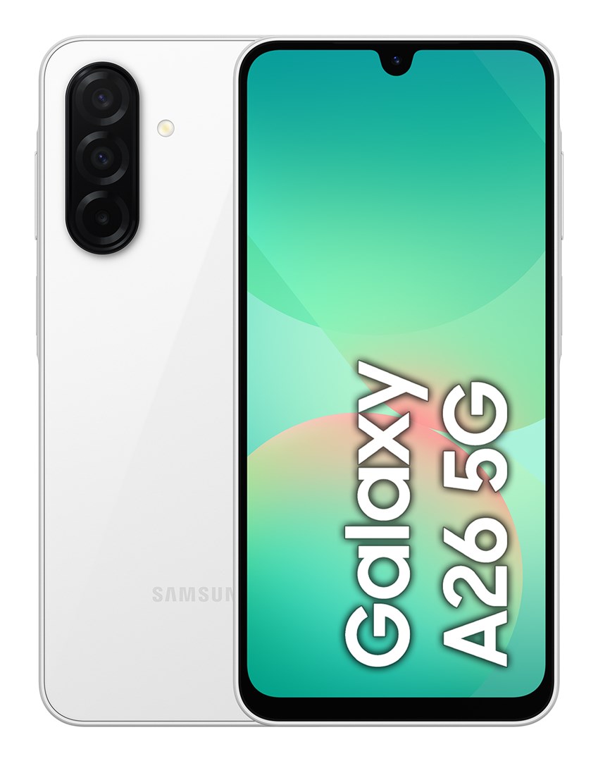 Samsung Galaxy A26 17 cm (6,7") Hybrid Dual SIM Android 15 5G USB Type-C 6 Gt 128 Gt 5000 mAh valkoinen