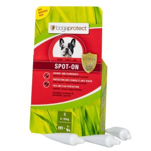 BOGAR Bogaprotect® Spot-on S (4-10 kg) - tippoja kirppuja ja punkkeja vastaan ​​koirille - 3x1,2 ml
