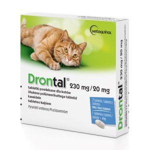 VETOQUINOL Drontal - parasiittitabletit kissoille - 2 kpl.