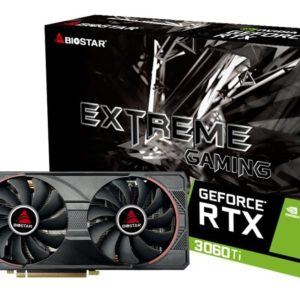 BIOSTAR GeForce RTX 3060 Ti 8GB näytönohjain (N3606TM82)