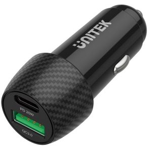 Unitek P1400A Autolaturi 38W USB-A USB-C QC 3.0