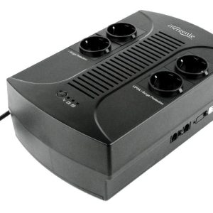 EnerGenie EG-UPS-001 keskeytymätön virtalähde (UPS) Line-Interactive 0,65 kVA 390 W 4 AC-pistorasiaa