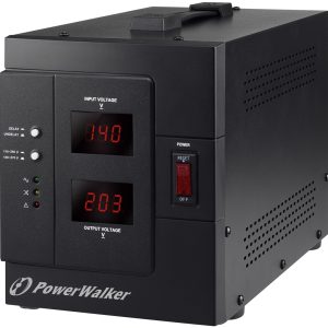 PowerWalker AVR 3000 SIV FR jännitesäädin 1 AC pistorasia(t) 110-280 V musta